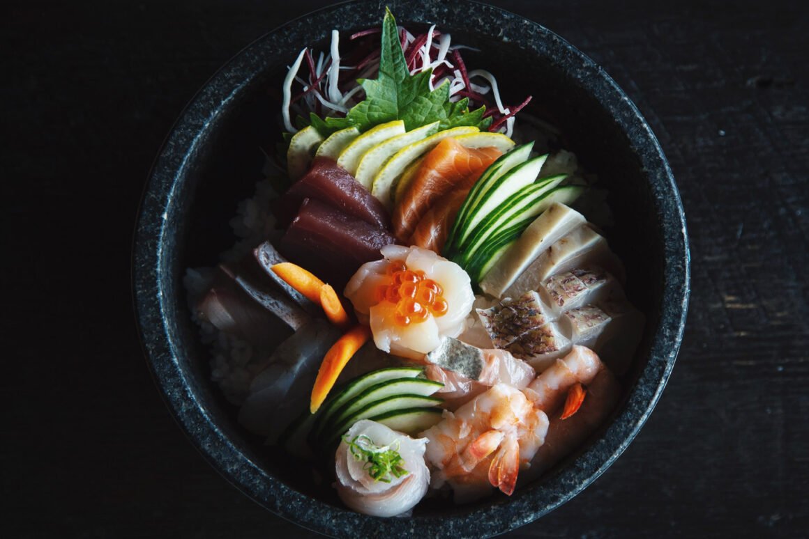 Sushi With Rice and Vegetables